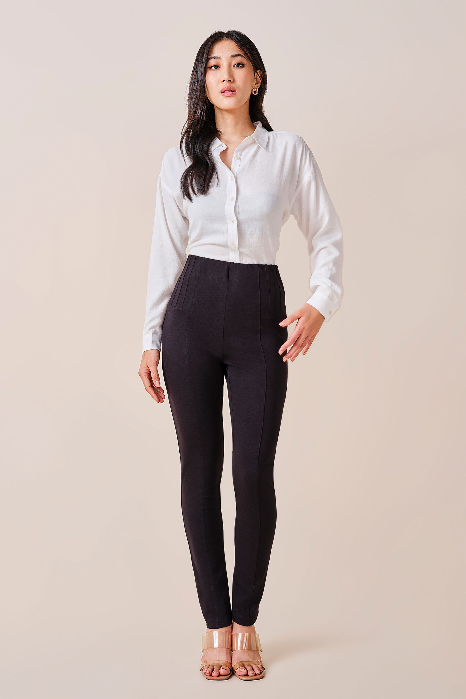 Sally Rayon-blend Jeggings, Black, image 2